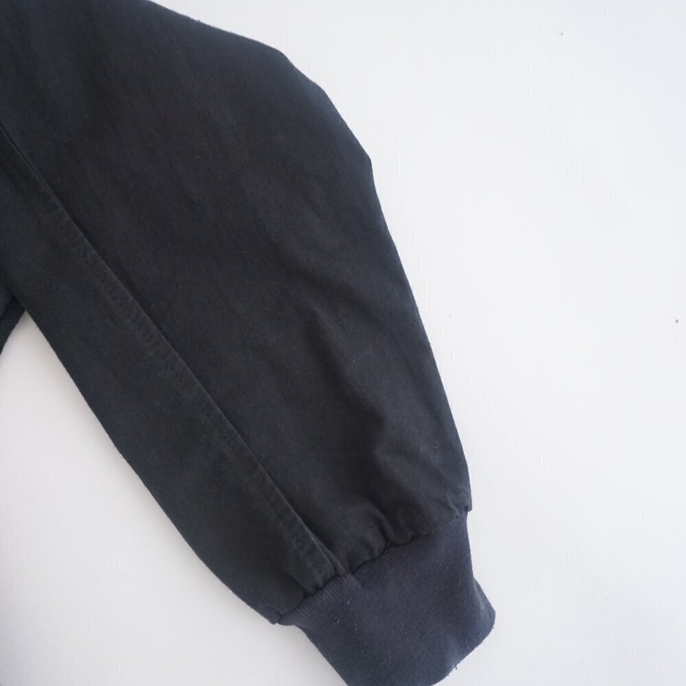 Vintage '90S Black Brooks Active Sportswear Long Sleeve Lightweight Sweater L - Picture 5 of 11